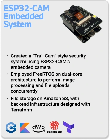 ESP32-CAM trail camera project in a natural setting